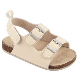 Baby Buckle Faux Cork Sandals